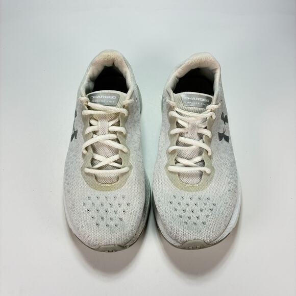 Under Armour Charged Impulse Knit Gray Running Shoes 3022603-100 Women's Size 8 - Picture 3 of 10